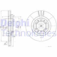 BG3099 DELPHI Гальмівний диск