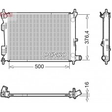 DRM41017 DENSO Радіатор охолодження двигуна