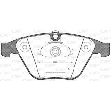 BPA0857.00 OPEN PARTS Комплект гальмівних колодок дисковий гальм
