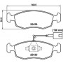 8DB 355 019-651 HELLA Комплект гальмівних колодок, дискове гальмо