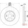 DI-0712C JAPANPARTS Гальмівний диск