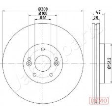 DI-0713C JAPANPARTS Гальмівний диск