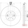 DI-0713C JAPANPARTS Гальмівний диск