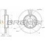 CD7210V BREMSI Гальмівний диск