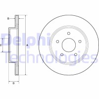 BG4779C DELPHI Гальмівний диск