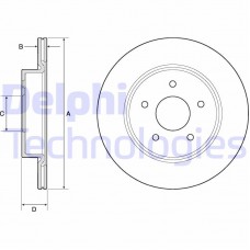 BG4779C DELPHI Гальмівний диск