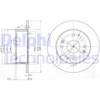 BG3677 DELPHI Гальмівний диск