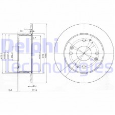 BG3677 DELPHI Гальмівний диск