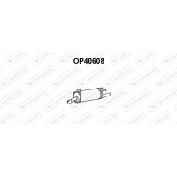 OP40608 VENEPORTE Глушник вихлопних газів кінцевий