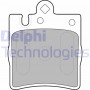 LP1618 DELPHI Комплект гальмівних колодок дисковий гальм