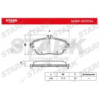 SKBP-0011134 Stark КомплеК т гальмівних колодок, дискове гальмо