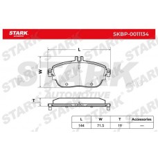 SKBP-0011134 Stark КомплеК т гальмівних колодок, дискове гальмо