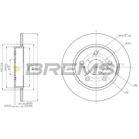 CD7645S BREMSI Гальмівний диск