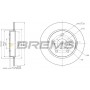 CD7645S BREMSI Гальмівний диск