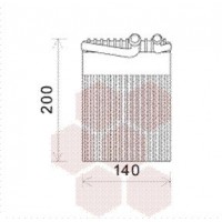 3000V554 VAN WEZEL Випарник кондиціонера