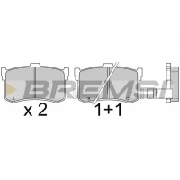 BP2372 BREMSI Комплект гальмівних колодок дисковий гальм