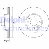 BG3762C DELPHI Гальмівний диск