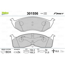 301556 VALEO Комплект гальмівних колодок дисковий гальм