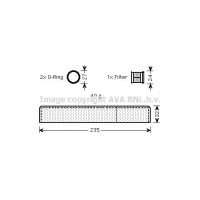 TOD349 AVA QUALITY COOLING Осушувач кондиціонера