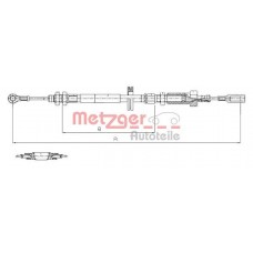 1171.7 METZGER Тросик, cтояночный тормоз