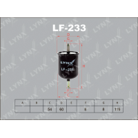 LF-233 LYNXauto Паливний фільтр