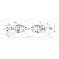 DRS6044.00 OPEN PARTS Привідний вал