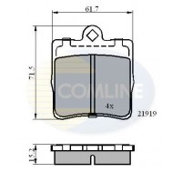 CBP0454 COMLINE Комплект гальмівних колодок дисковий гальм