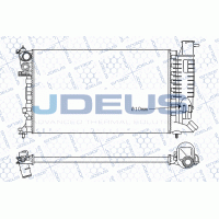 M-021056A JDEUS Радіатор охолодження двигуна