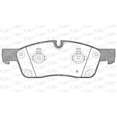 BPA1430.10 OPEN PARTS Комплект гальмівних колодок дисковий гальм