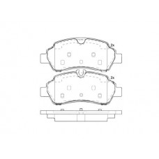 P 24 209 BREMBO Комплект гальмівних колодок дисковий гальм