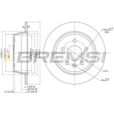 CD6861S BREMSI Гальмівний диск