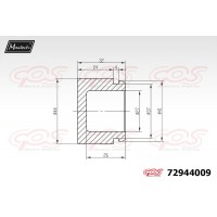 72944009 MAXTECH Поршень корпус скоби гальма