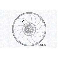 069422563010 MAGNETI MARELLI Вентилятор охолодження двигуна