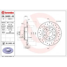 08.9460.4X BREMBO Гальмівний диск