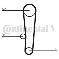 CT1017 CONTINENTAL CTAM Зубчастий ремінь