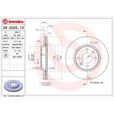 09.5035.10 BREMBO Гальмівний диск
