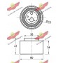 03.80751 AUTOKIT Натяжний ролик ремінь ГРМ