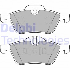 LP1657 DELPHI Комплект гальмівних колодок дисковий гальм