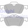 LP1657 DELPHI Комплект гальмівних колодок дисковий гальм