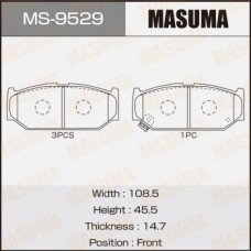 MS9529 MASUMA Колодки гальмівні
