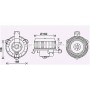 TO8743 AVA QUALITY COOLING Вентилятор салону