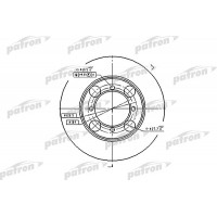 PBD1428 PATRON Гальмівний диск