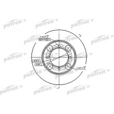 PBD1428 PATRON Гальмівний диск