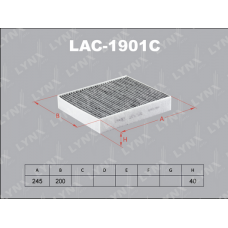 LAC-1901C LYNXauto Фільтр повітря у внутрішньому просторі