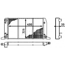 CR 412 000S MAHLE Радіатор охолодження двигуна