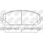 PN0848 NiBK Комплект гальмівних колодок дисковий гальм