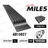 AD15027 MILES Поліклиновий ремінь