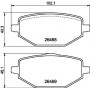MDB3504 MINTEX Комплект гальмівних колодок дисковий гальм