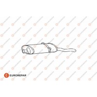 E12868G EUROREPAR Глушник вихлопних газів кінцевий