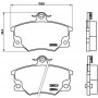 FK20244 KAISHIN Комплект гальмівних колодок дисковий гальм